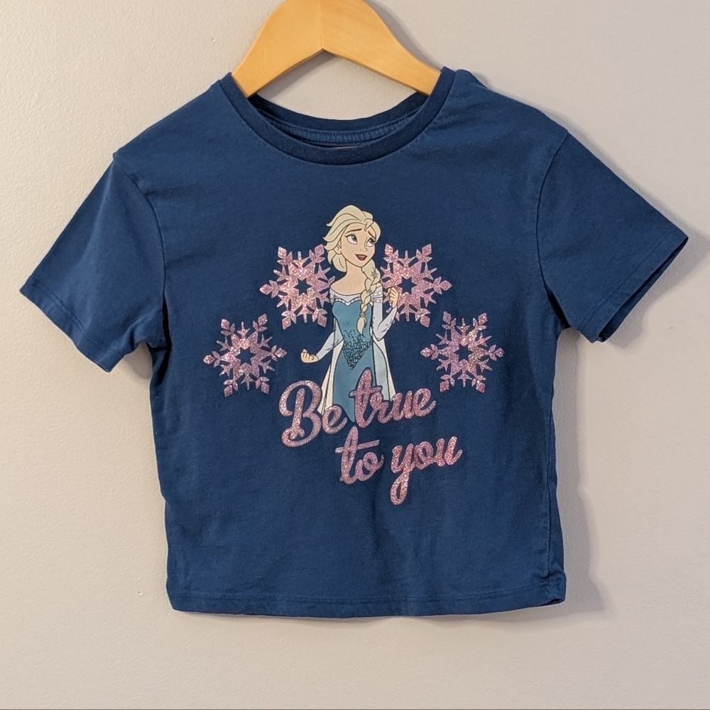 ❤️ 2 for 10 ❤️ Frozen Elsa Glitter Graphic Tee